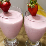 strawberry banana milkshake