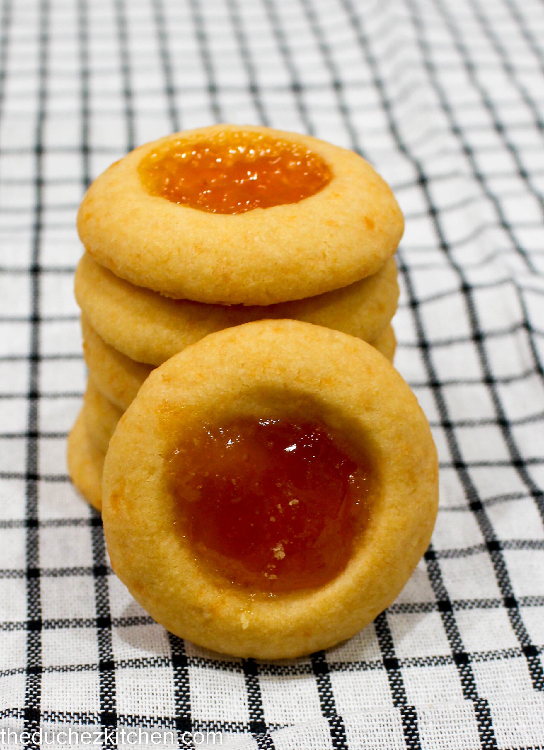 Lepelsteeltjies (Cheese and Apricot Jam Biscuits/ Cookies) The Duchez