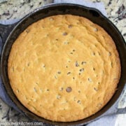 Skillet chocolate chip cookie