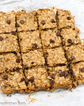 Banana chocolate chip bars