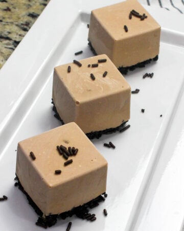No-bake mocha cheesecake bites