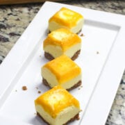 mini no bake Mango cheesecake